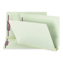 Smead End Tab Fastener Folders with Reinforced Straight Tabs, 11-pt Manila, 2 Fasteners, Legal Size, Manila Exterior, 50/Box (37115)