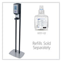 PURELL CS6 Hand Sanitizer Floor Stand with Dispenser, 1,200 mL, 13.5 x 5 x 28.5, Graphite/Silver (7416DS)