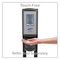 PURELL CS6 Hand Sanitizer Floor Stand with Dispenser, 1,200 mL, 13.5 x 5 x 28.5, Graphite/Silver (7416DS)