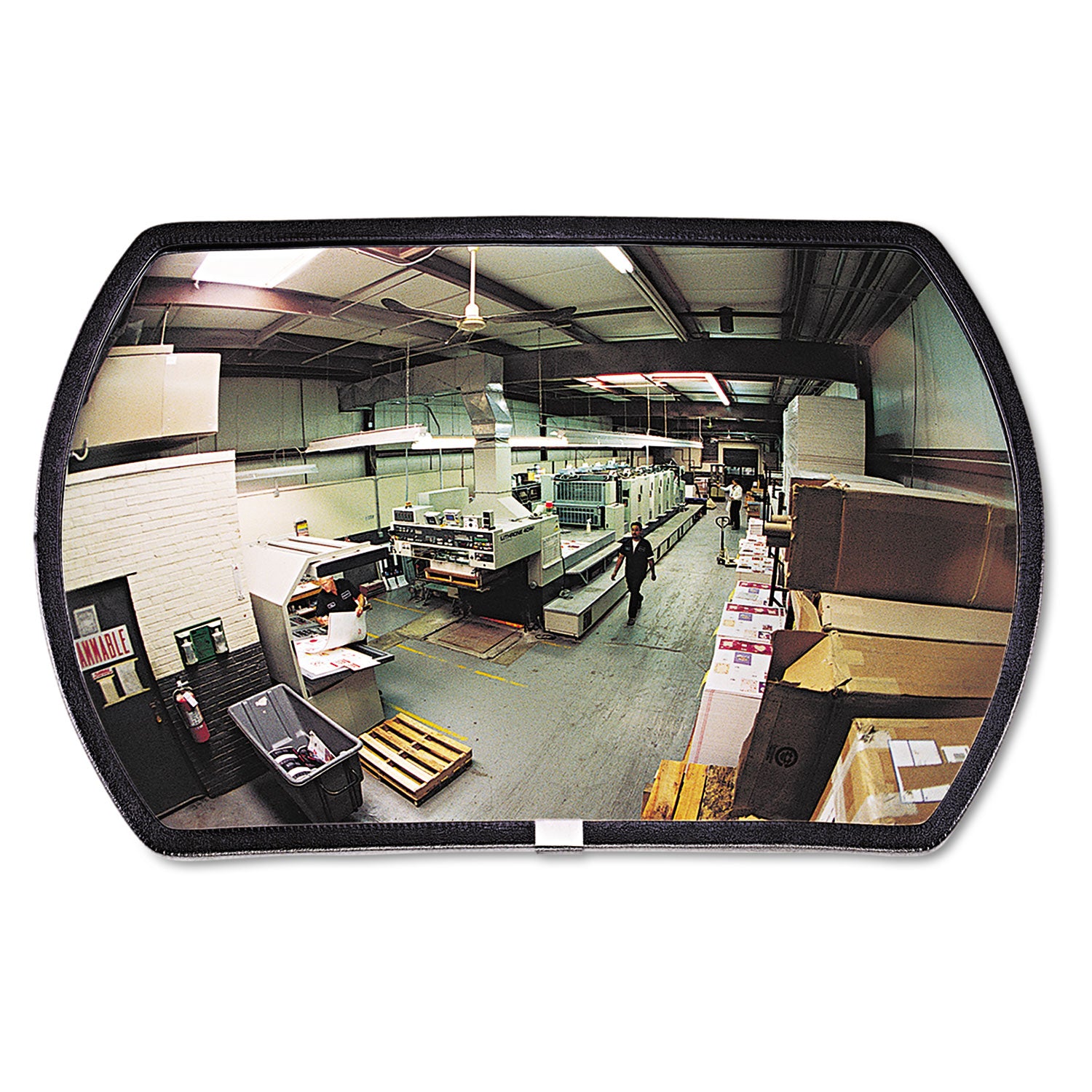 See All 160 degree Convex Security Mirror, Round Rectangular, 18"w x 12"h (RR1218)
