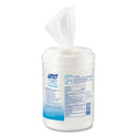 PURELL Hand Sanitizing Wipes Alcohol Formula, 6 x 7, Unscented, White, 175/Canister, 6 Canisters/Carton (903106)