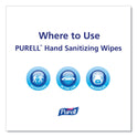 PURELL Hand Sanitizing Wipes Alcohol Formula, 6 x 7, Unscented, White, 175/Canister, 6 Canisters/Carton (903106)