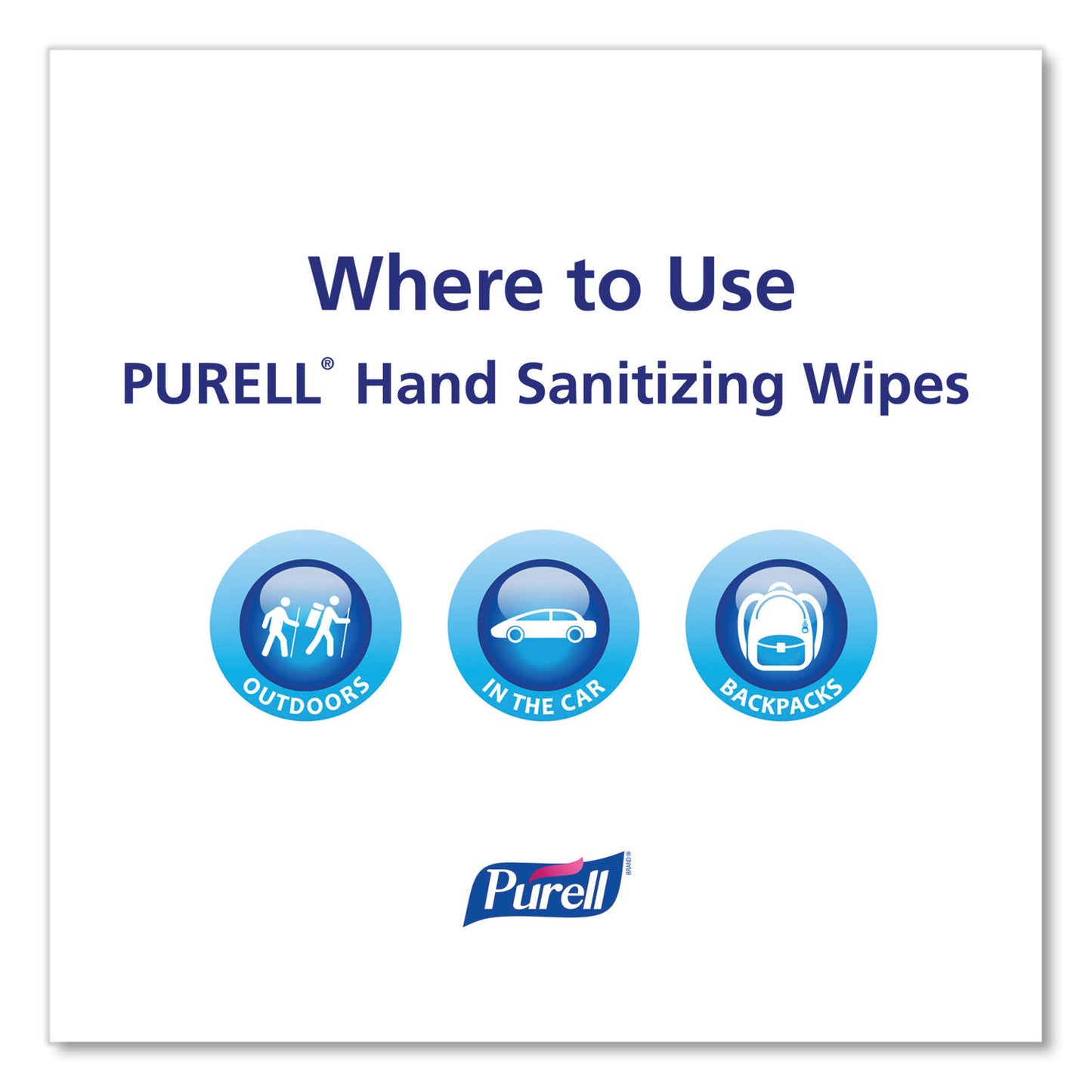 PURELL Hand Sanitizing Wipes Alcohol Formula, 6 x 7, Unscented, White, 175/Canister, 6 Canisters/Carton (903106)