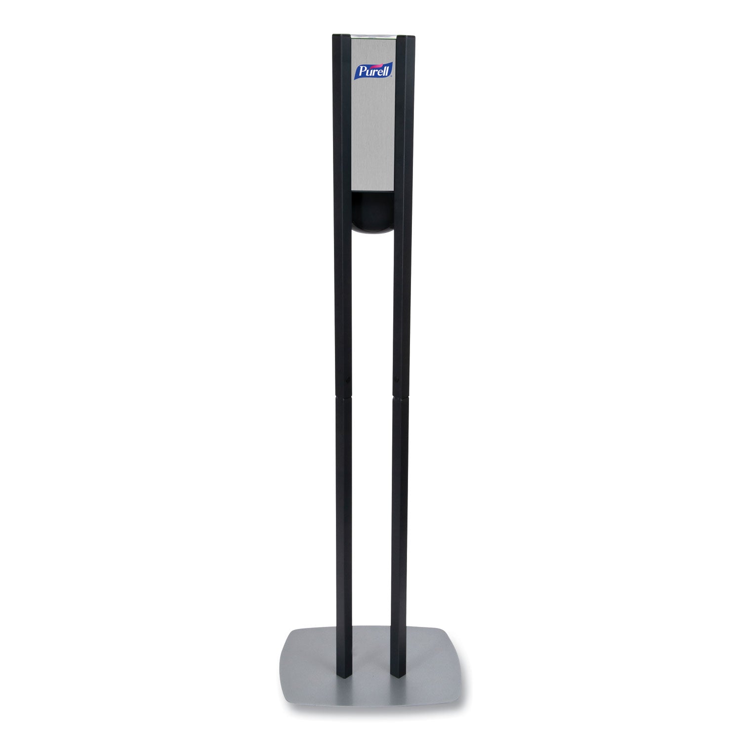 PURELL ES8 Hand Sanitizer Floor Stand with Dispenser, 1,200 mL, 13.5 x 5 x 28.5, Graphite/Silver (7218DS)