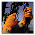 GloveWorks by AMMEX Heavy-Duty Industrial Nitrile Gloves, Powder-Free, 8 mil, Medium, Orange, 100/Box (GWON44100)