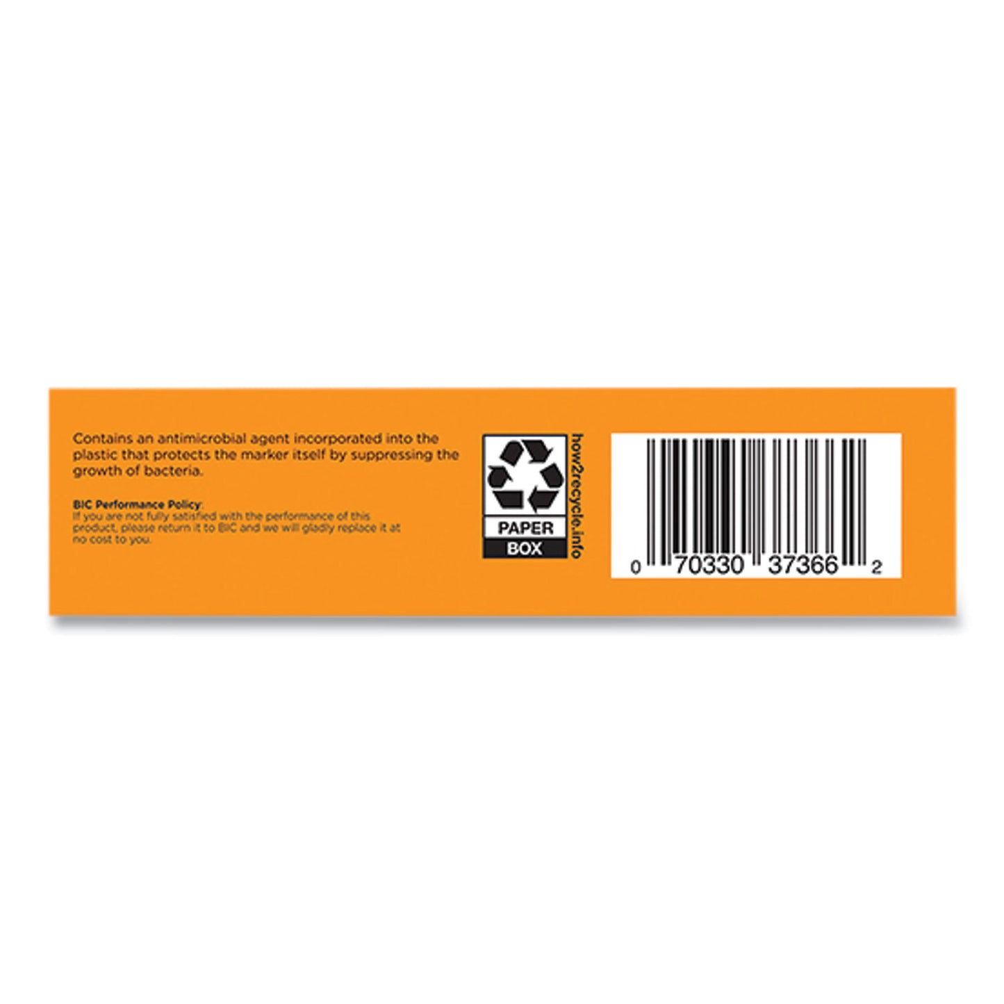 BIC PrevaGuard Permanent Marker, Fine Bullet Tip, Black, 12/Pack (GAPM11BLK)
