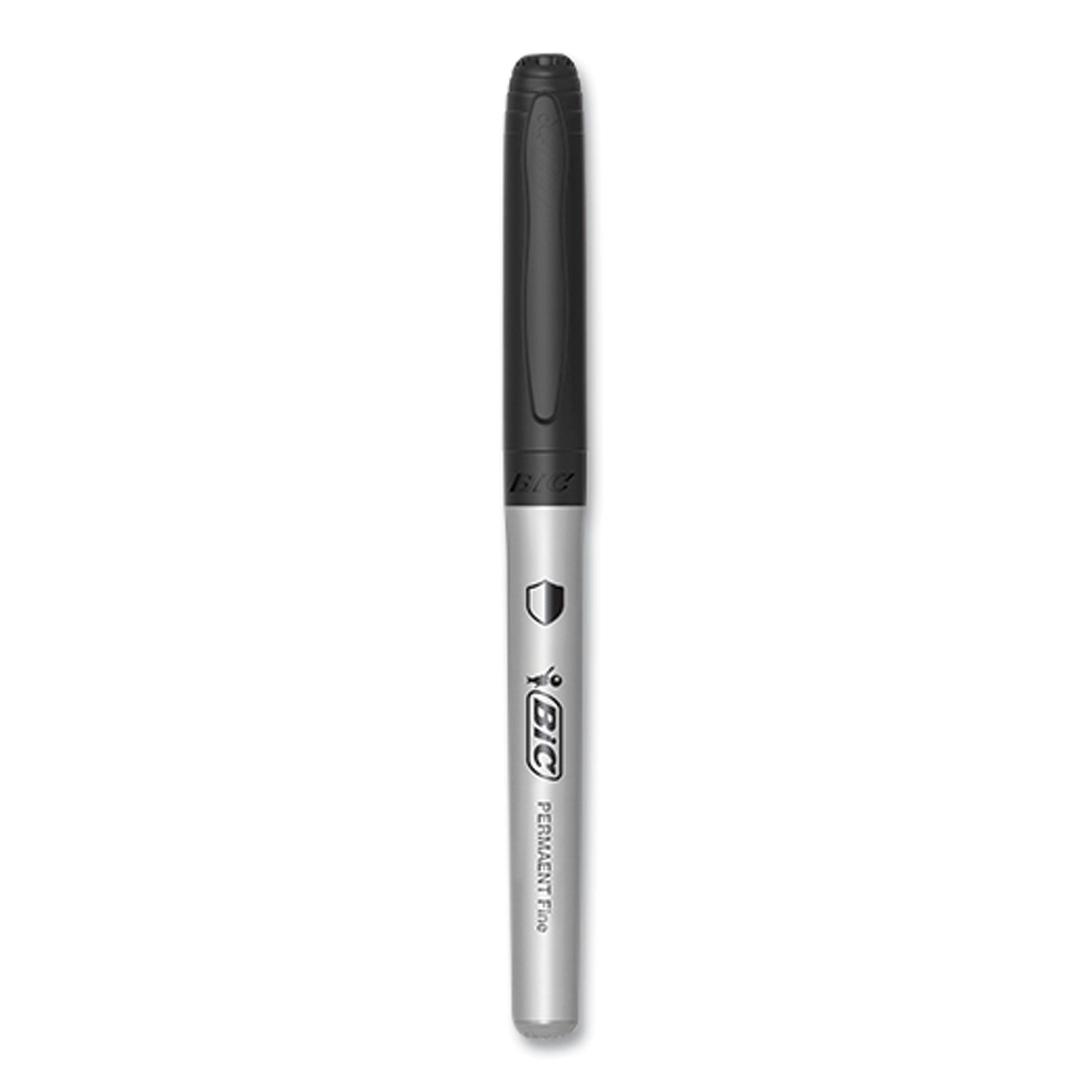 BIC PrevaGuard Permanent Marker, Fine Bullet Tip, Black, 12/Pack (GAPM11BLK)