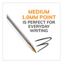 BIC Cristal Xtra Smooth Ballpoint Pen, Stick, Medium 1 mm, Black Ink, Clear Barrel, 500/Pack (MS500EBLK)