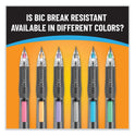 BIC Break-Resistant Mechanical Pencils with Erasers, 0.7 mm, HB (#2), Black Lead, Assorted Barrel Colors, 2/Pack (MV7PRP2BLK)