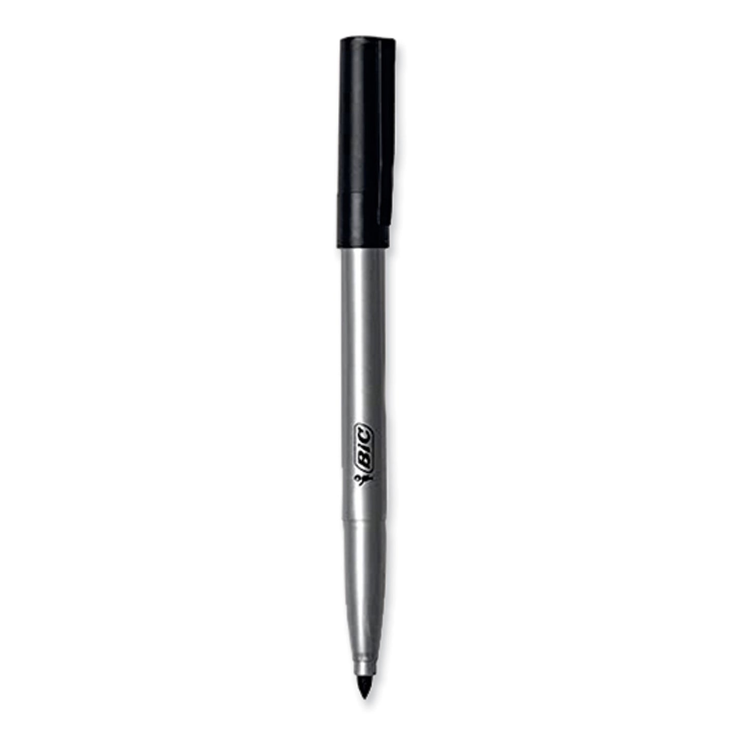 BIC ReVolution Permanent Markers, Fine Bullet Tip, Black, 36/Pack (PMER36BLK)