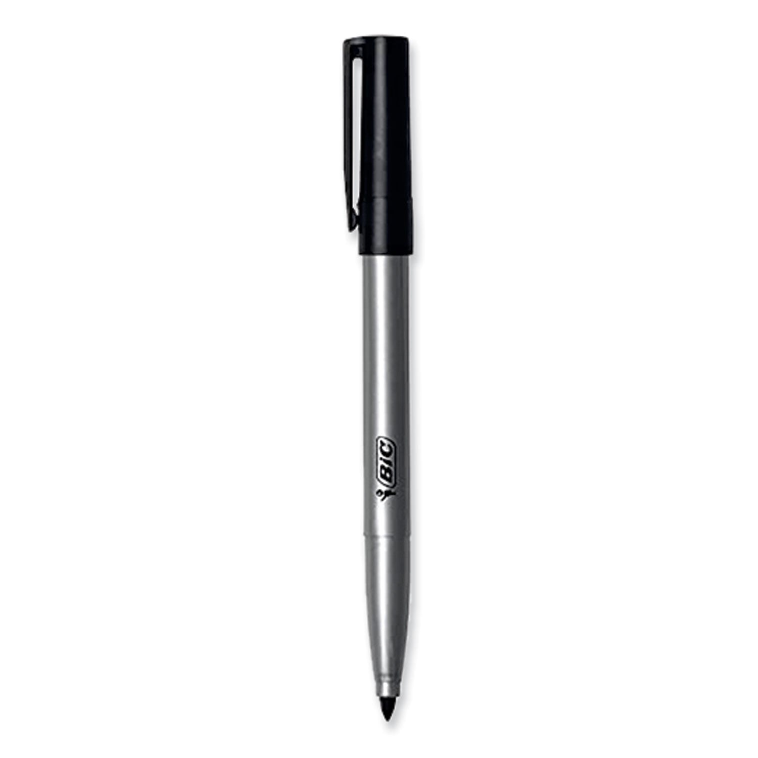 BIC ReVolution Permanent Markers, Fine Bullet Tip, Black, 36/Pack (PMER36BLK)