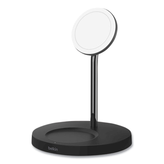 Belkin BOOST CHARGE Pro 2-in-1 Wireless Charger Stand, 15 W, Black (WIZ010TTBK)