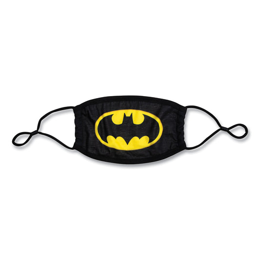 Bioworld Cloth Face Mask, Batman Logo Print, Cotton/Polyester/Spandex, Adult (9MZNBTM00SB0)