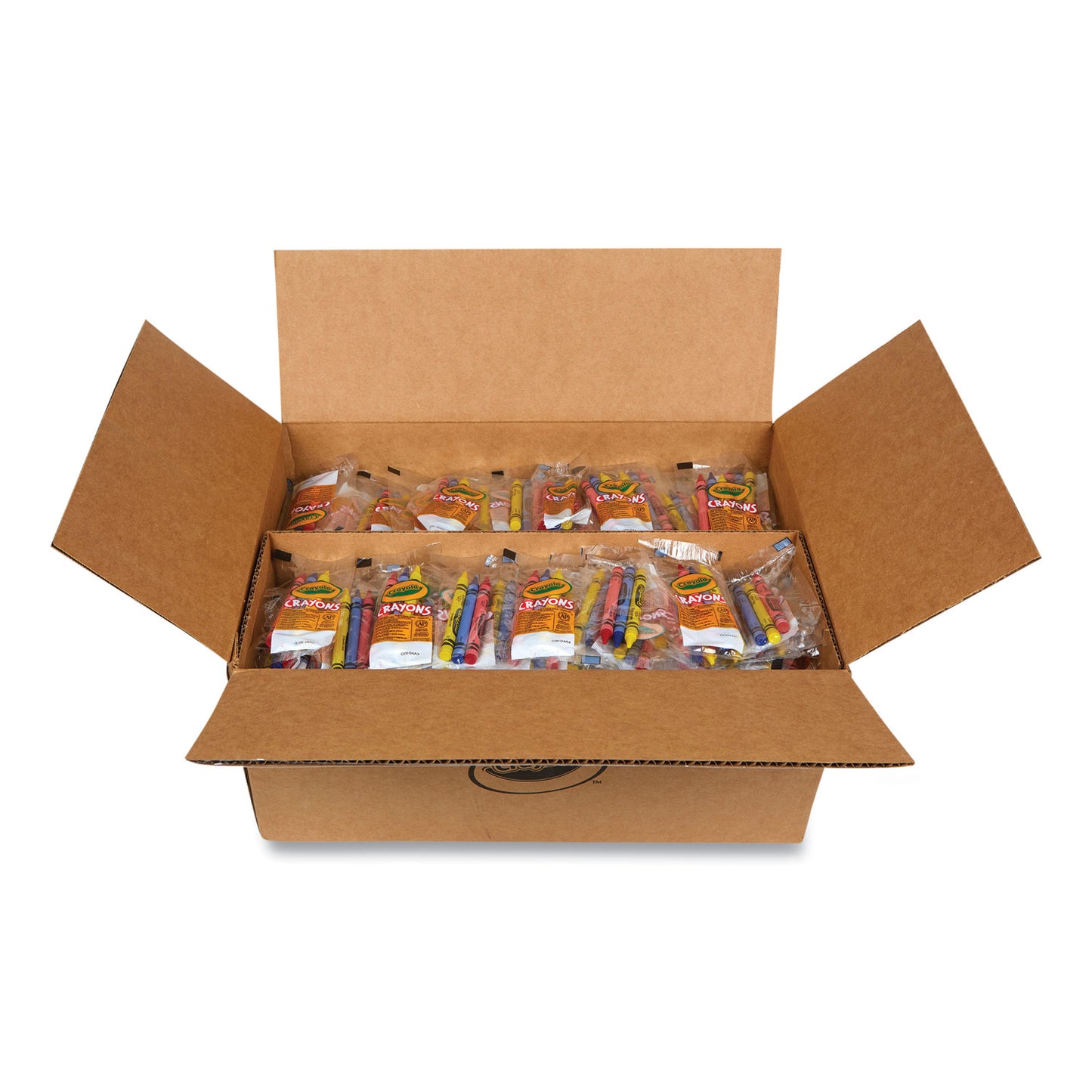 Crayola Washable Crayons, Blue, Red, Yellow 3/Pack, 360 Packs/Carton (520743)