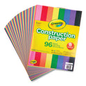 Crayola Construction Paper, 9 x 12, Assorted Colors, 96 Sheets/Pack (993000)