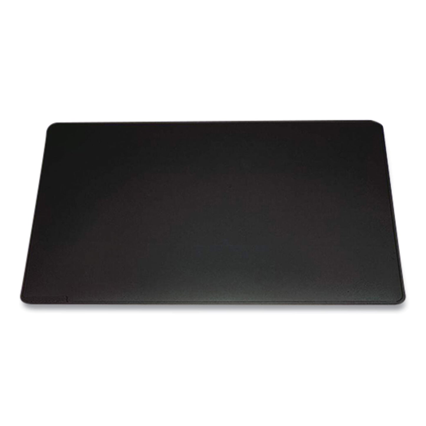 Durable Anti-Slip Contoured Edge PVC Desk Pad, 20.5 x 25.5, Black (710301)