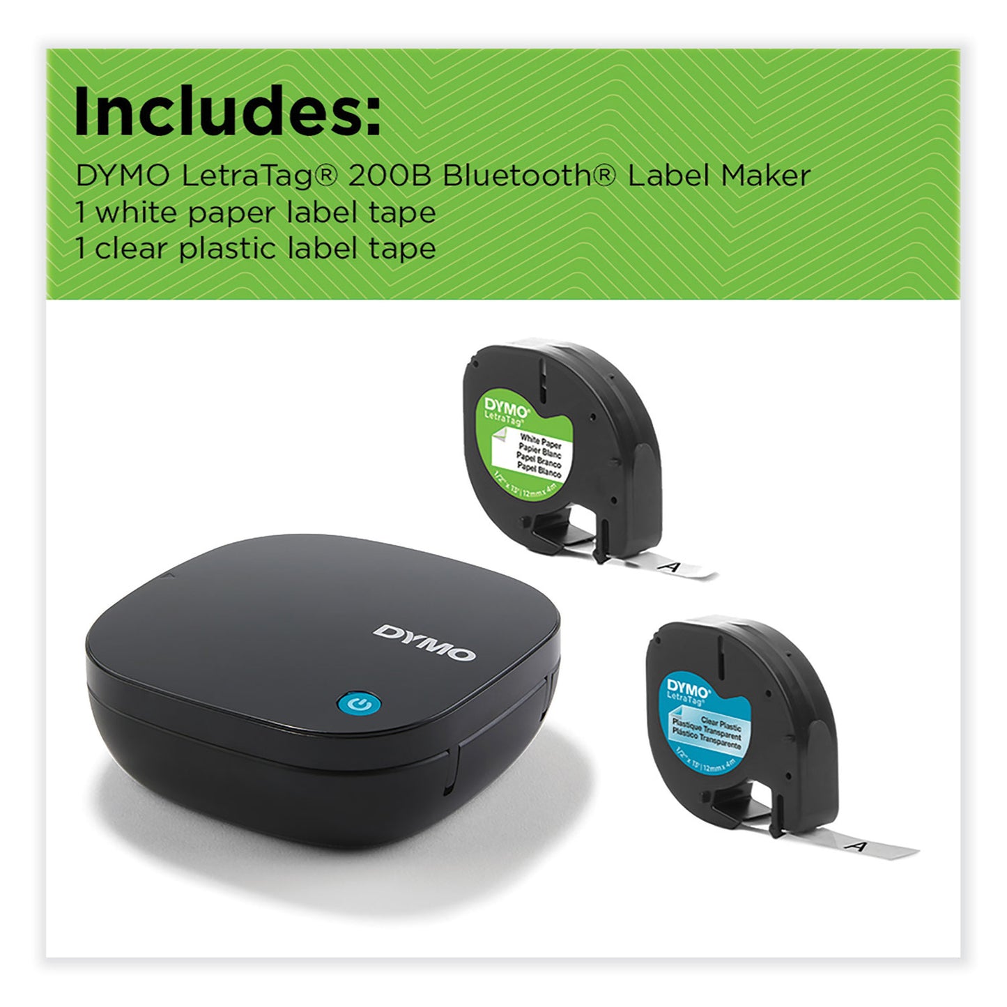 DYMO LetraTag 200B Portable Thermal Bluetooth Label Maker, 1.77 x 4.72 x 4.72 (2179979)