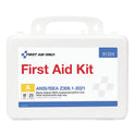 First Aid Only ANSI 2021 First Aid Kit for 25 People, 94 Pieces, Plastic Case (91324)