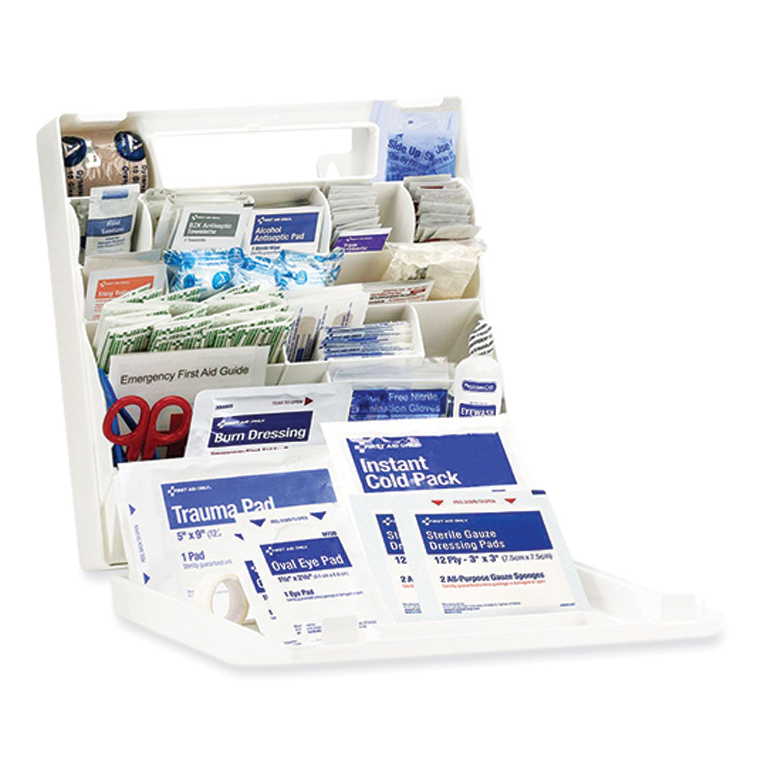 First Aid Only ANSI 2021 First Aid Kit for 50 People, 184 Pieces, Plastic Case (91329)