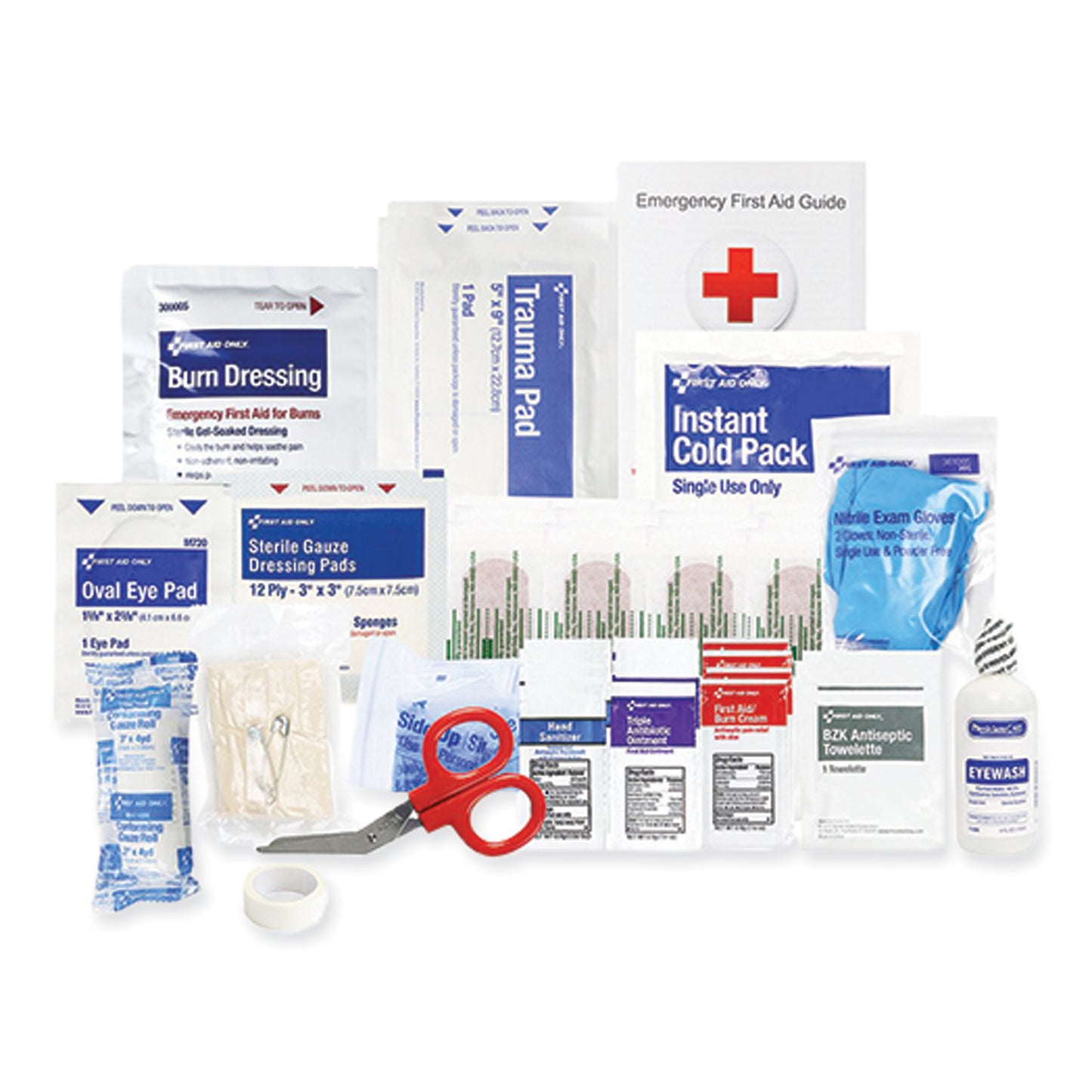 First Aid Only 25 Person ANSI A Refill Kit, ANSI 2021 Compliant, 94 Pieces (91359)