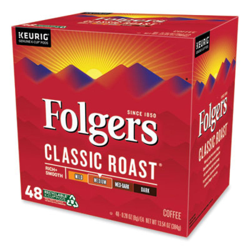 Folgers Gourmet Selections Classic Roast Coffee K-Cups, 48/Box (5000363378)