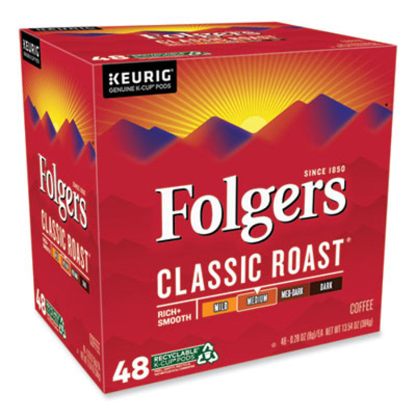 Folgers Gourmet Selections Classic Roast Coffee K-Cups, 48/Box (5000363378)