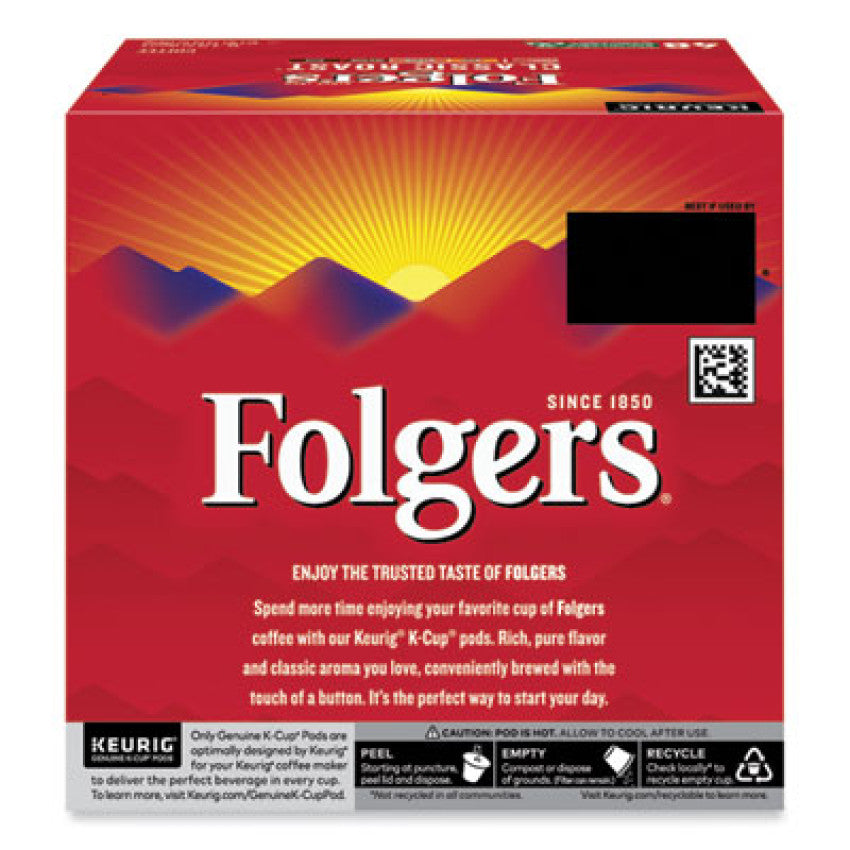 Folgers Gourmet Selections Classic Roast Coffee K-Cups, 48/Box (5000363378)
