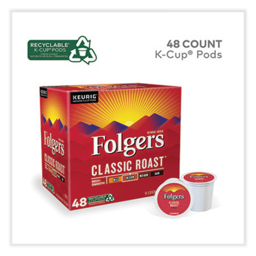 Folgers Gourmet Selections Classic Roast Coffee K-Cups, 48/Box (5000363378)