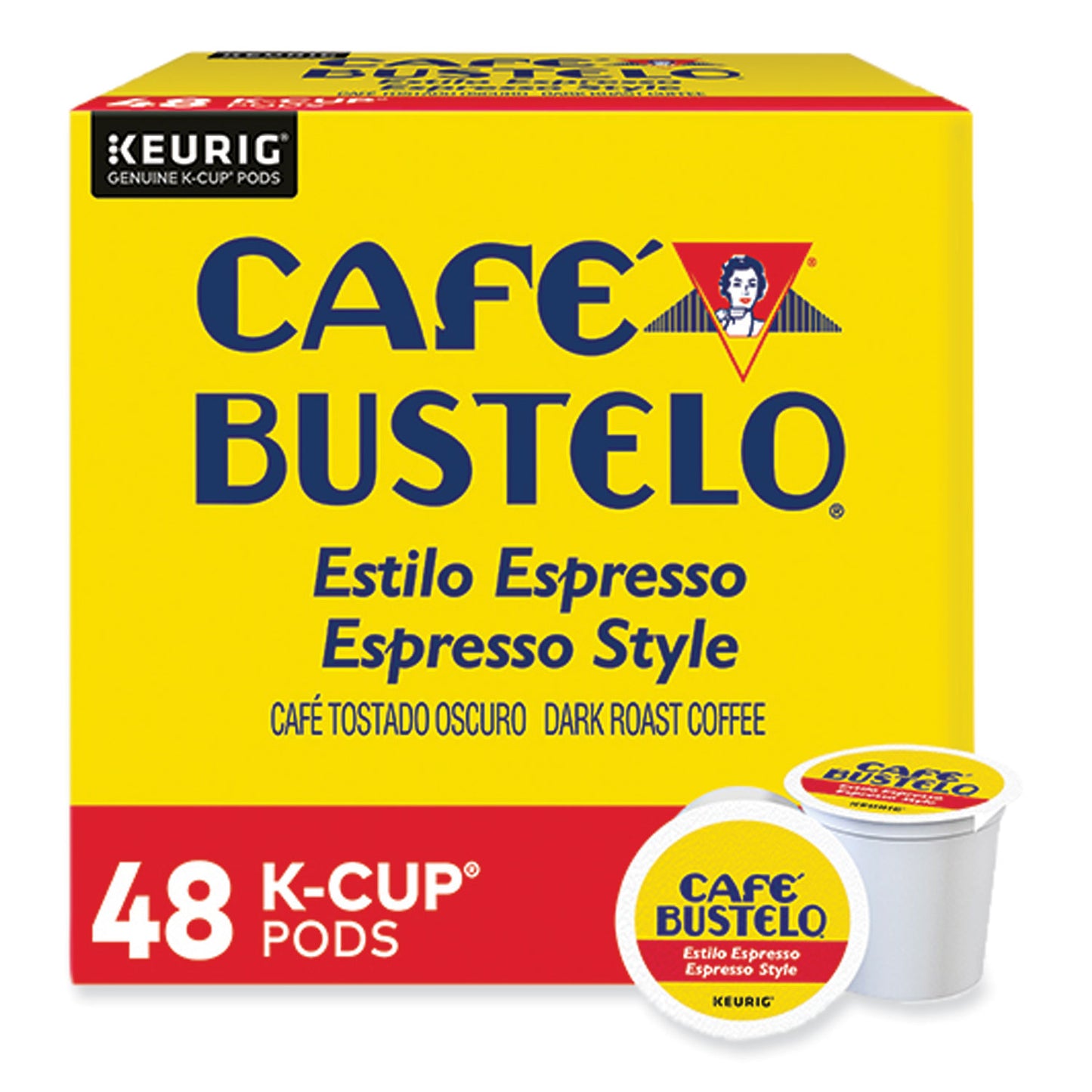 Cafe Bustelo Espresso Style K-Cups, 48/Box (5000346117)