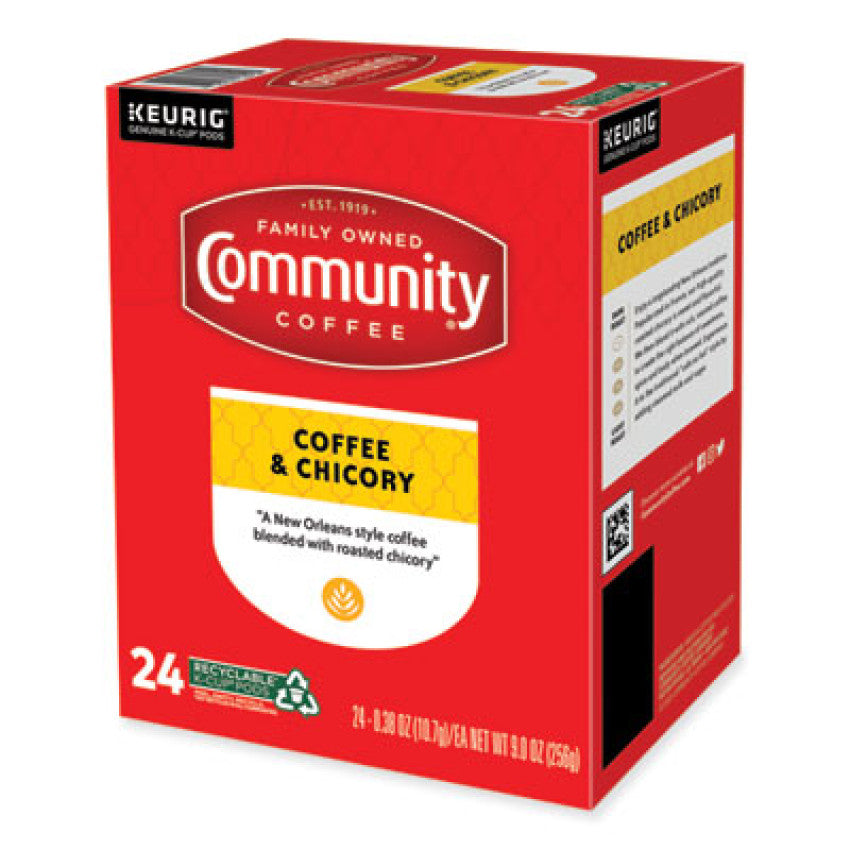 Community Coffee Coffee and Chicory K-Cup, 24/Box (5000374326)