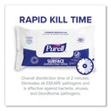 PURELL Healthcare Surface Disinfecting Wipes, 1-Ply, 7" x 10", Unscented, White, 72/Pack (937012)