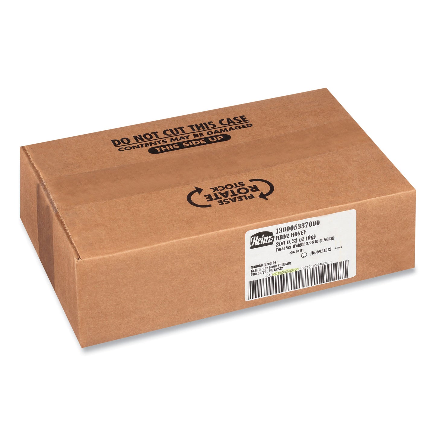 Heinz Single Serve Honey, 0.31 oz Individually Wrapped, 200/Carton (055254)