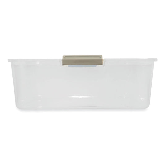 Iris 50 Qt. Latch Lid Underbed Storage Box, 17.75" x 32.5" x 6.5", Clear (100118)