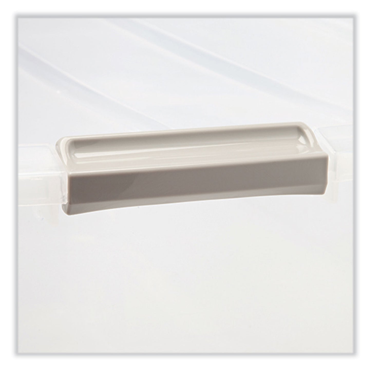 Iris 50 Qt. Latch Lid Underbed Storage Box, 17.75" x 32.5" x 6.5", Clear (100118)