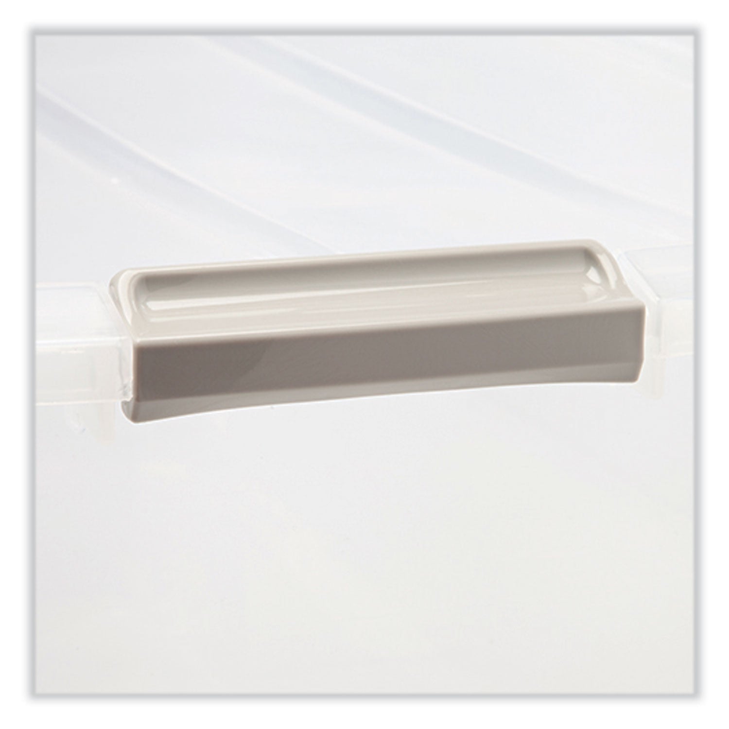 Iris 50 Qt. Latch Lid Underbed Storage Box, 17.75" x 32.5" x 6.5", Clear (100118)