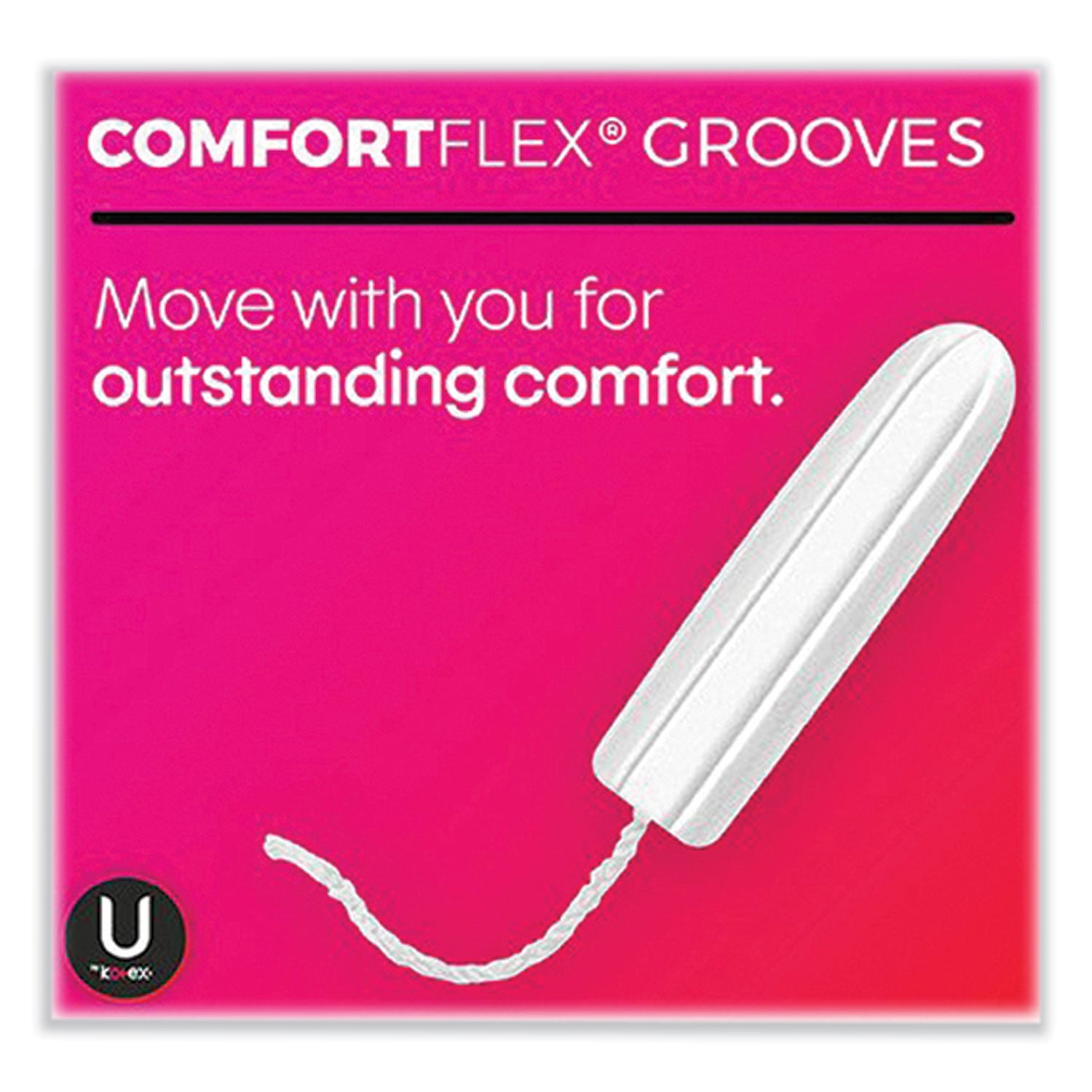 U by Kotex Click Compact Tampons, Regular, 32/Pack (51584)