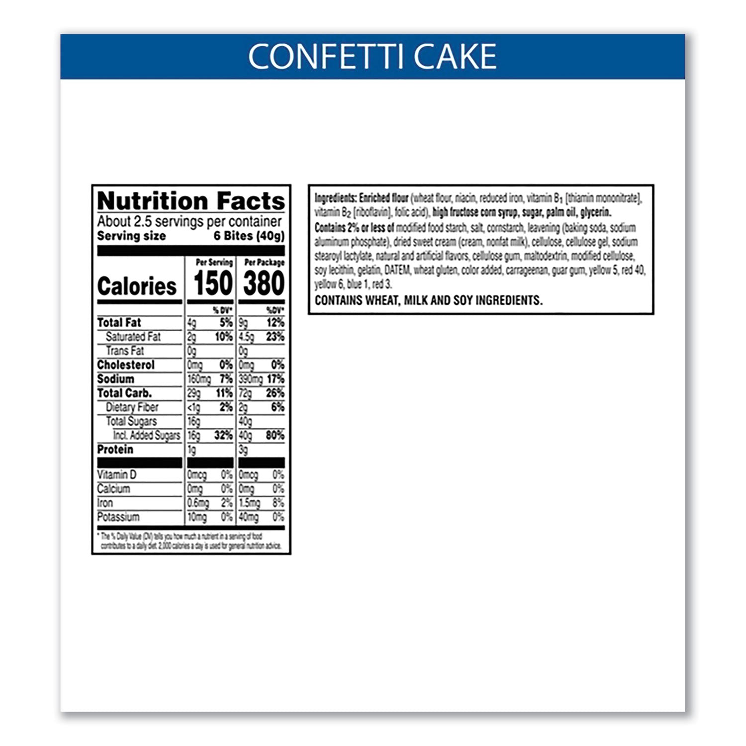 s Pop Tarts Bites, Confetti Cake, 3.5 oz Bag, 6/Carton (25063)