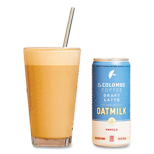 La Colombe Cold Brew Draft Latte, Vanilla, 9 oz Can, 12/Carton (02584)