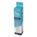 Lunchskins Blue Chevron Paper Straws, 7.89", 50/Box (860000894432)