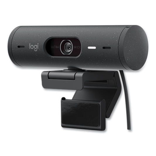 Logitech Brio 500 HD 1080P Webcam, 1920 pixels x 1080 pixels, 4 Mpixels, Graphite (960001493)