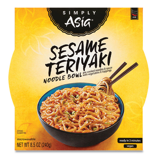 McCormick Simply Asia Sesame Teriyaki Noodle Bowl, 8.5 oz, 6/Carton (THA00086)