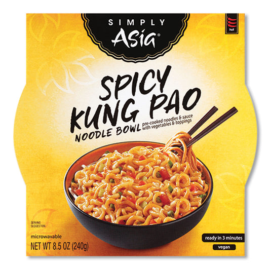 McCormick Simply Asia Spicy Kung Pao Noodle Bowl, 8.5 oz, 6/Carton (THA000831)