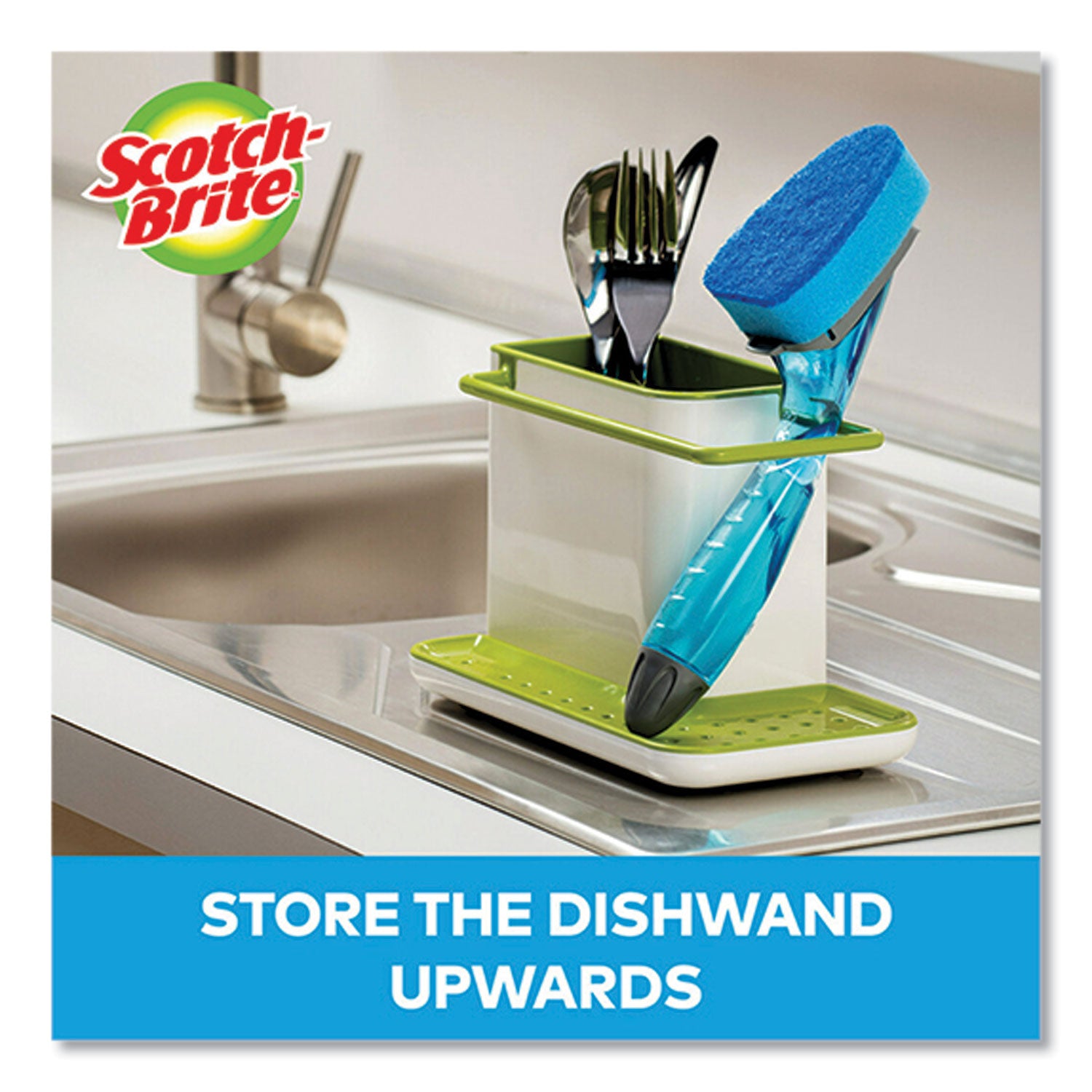 Scotch-Brite Non-Scratch Dishwand Refills, Blue, 2/Pack (48312)