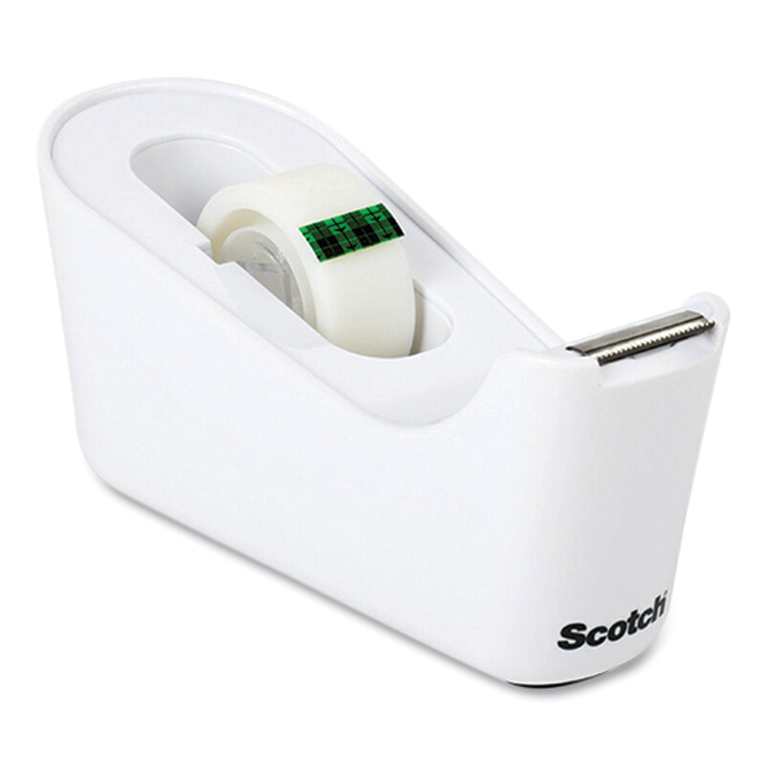 Scotch C18 Desktop Dispenser, 1" Core, White (C18MX)