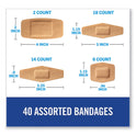 Nexcare DUO Bandages, Plastic, Assorted Sizes, 40/Pack (DSA40)