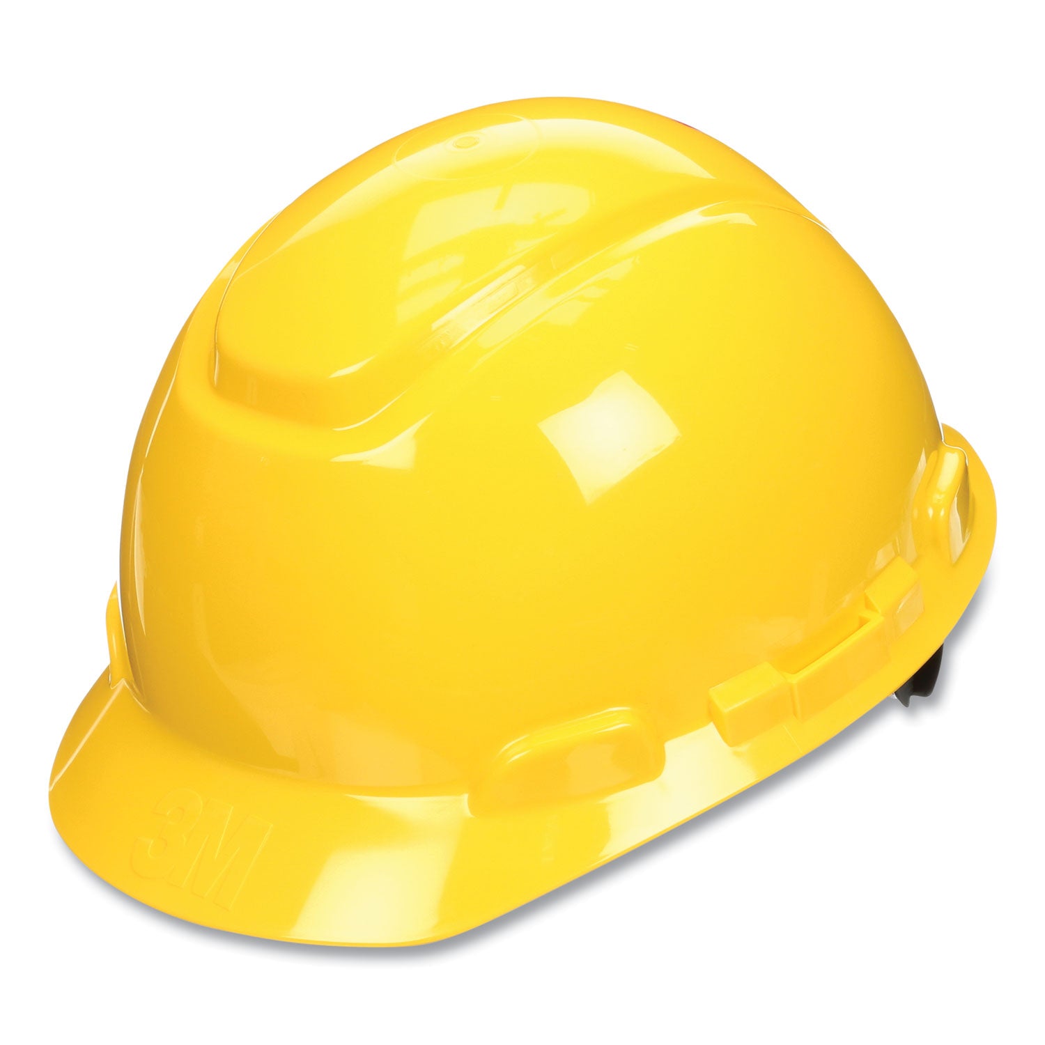 3M SecureFit Hard Hat with Uvicator, Four-Point Ratchet Suspension, Yellow (H702SFRUV)