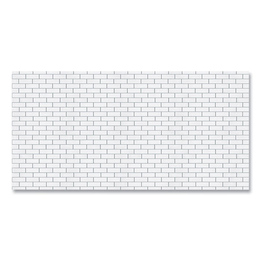 Pacon Fadeless Paper Roll, 50 lb Bond Weight, 48 x 50 ft, White Subway Tile (57505)