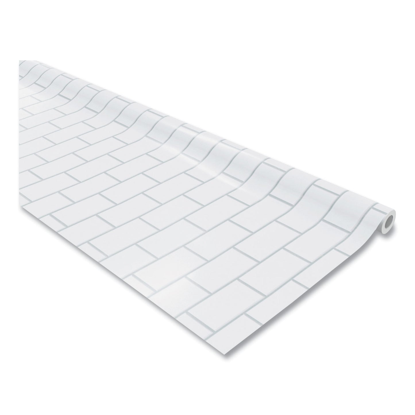 Pacon Fadeless Paper Roll, 50 lb Bond Weight, 48 x 50 ft, White Subway Tile (57505)