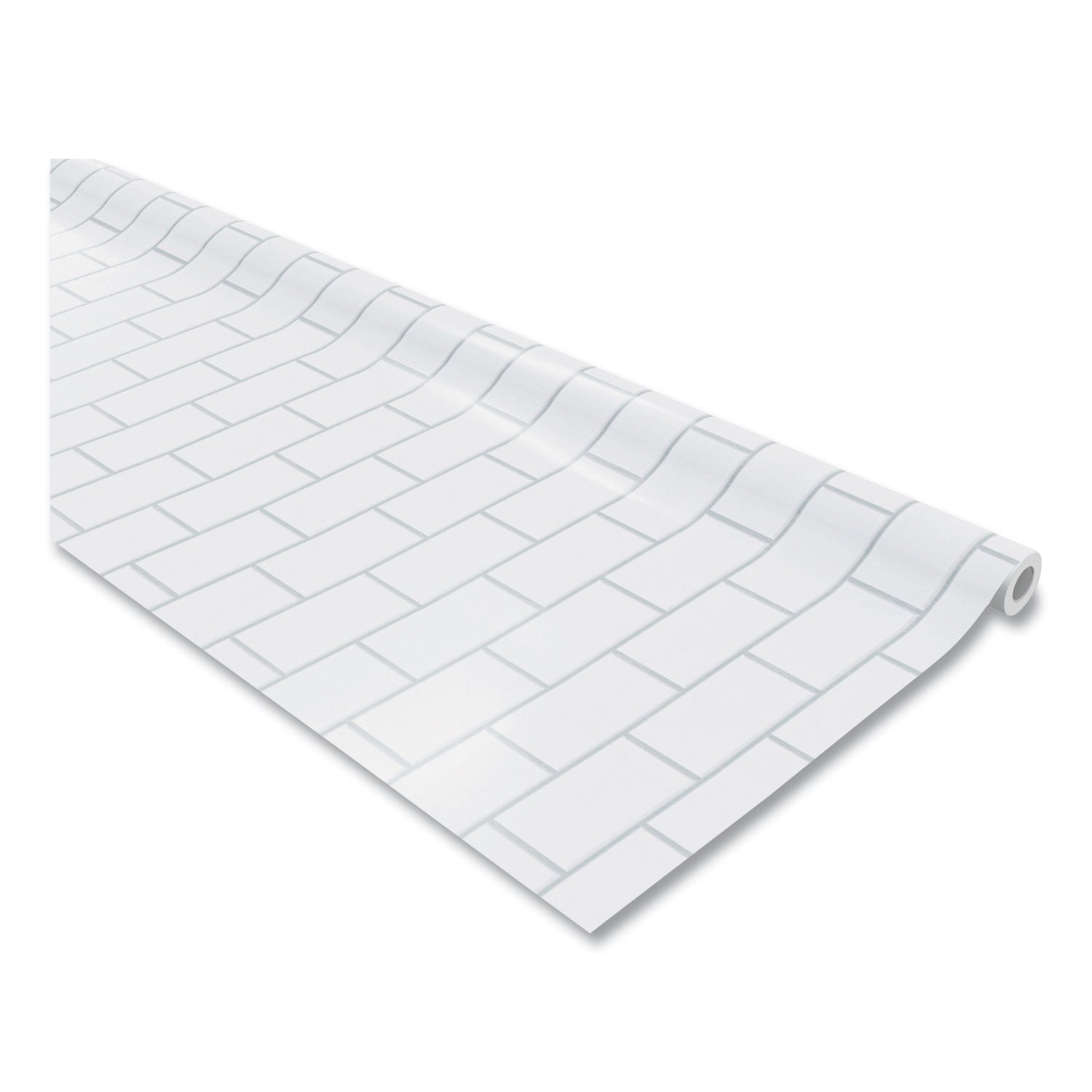 Pacon Fadeless Paper Roll, 50 lb Bond Weight, 48 x 50 ft, White Subway Tile (57505)