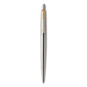 Parker Jotter Rollerball Pen, Medium Point 0.7 mm, Black Ink, Stainless Steel Barrel (2020672)